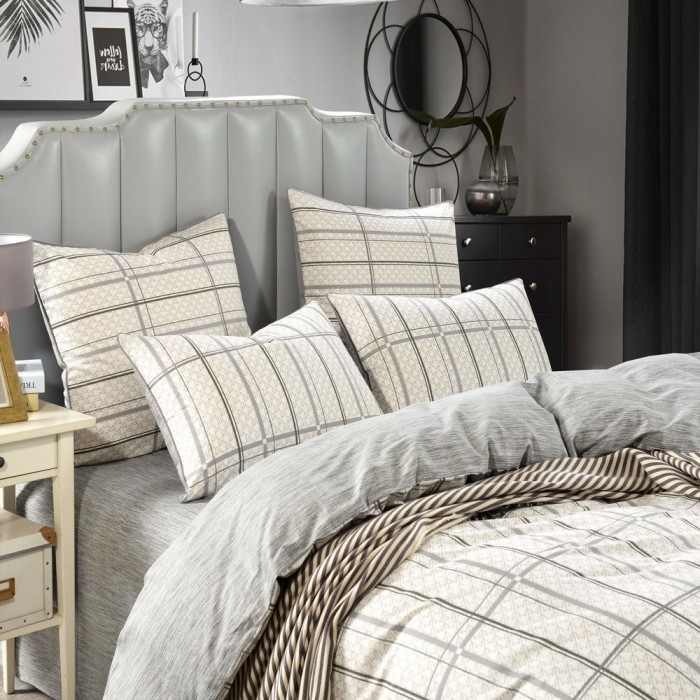 Вильям Комплект постельного белья сатин Евро 4н