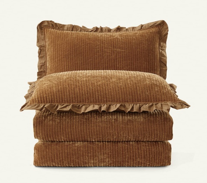 Покрывало Arya синель Clouds Золотой