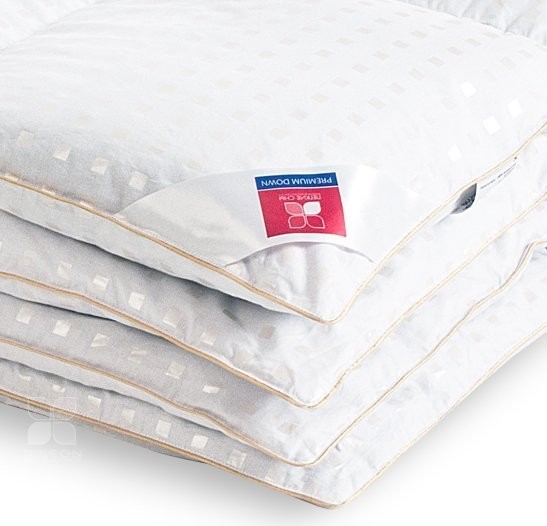 Одеяло кассетное пуховое легкое Афродита 155 х 215 см