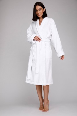 Махровый халат Mono (E 701) Белый