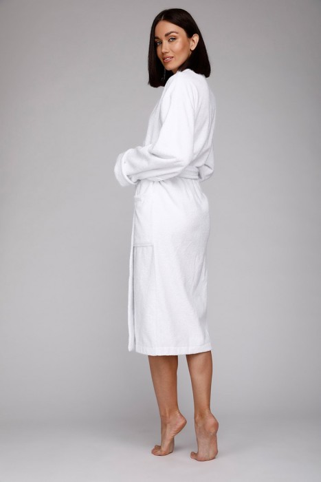 Махровый халат Mono (E 701) Белый