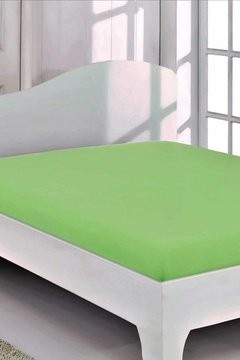 Простынь трикотажная (зеленая) 160х200+30см на резинке