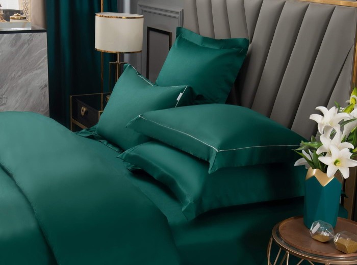 Дайкири (малахит) Евро Комплект постельного белья сатин