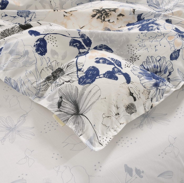 Норвуд (синий) Комплект постельного белья сатин 7Е