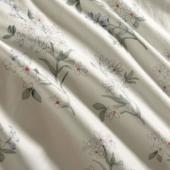 Аселия (зеленая) Комплект постельного белья сатин Евро 4н