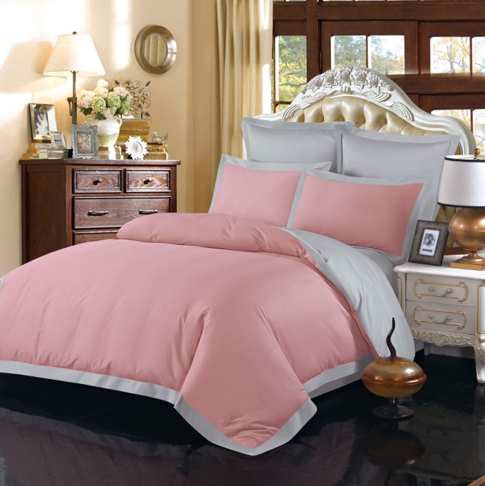 Амальфи (роз) Комплект постельного белья сатин Евро 4н