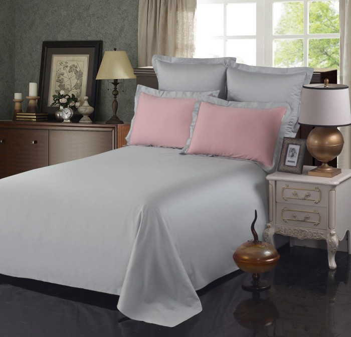 Амальфи (роз) Комплект постельного белья сатин Евро 4н