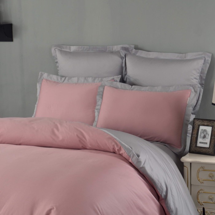 Амальфи (роз) Комплект постельного белья сатин Евро 4н