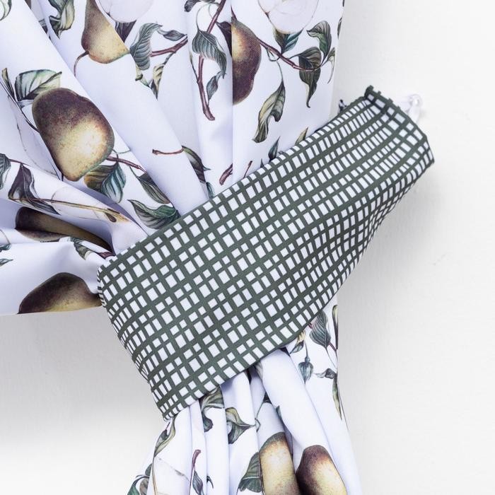 Комплект штор д/кухни с подхватами Этель "Груши" 145х180см-2 шт.,100% п/э