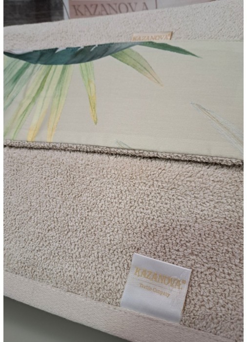 Комплект полотенец Adora Фиджи (дымчатый беж) 70х140см и 50х90см "KAZANOV.A"