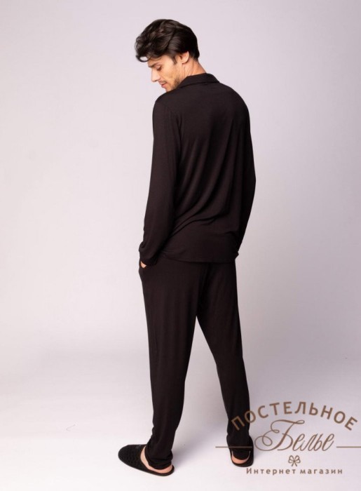 Адам пижама мужская черная M
