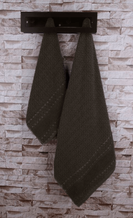 Полотенце Arya жаккардовое Fly Темно-Коричневый