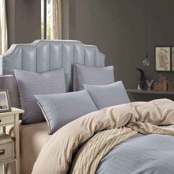 Адреан (серый) Комплект постельного белья сатин 7Е