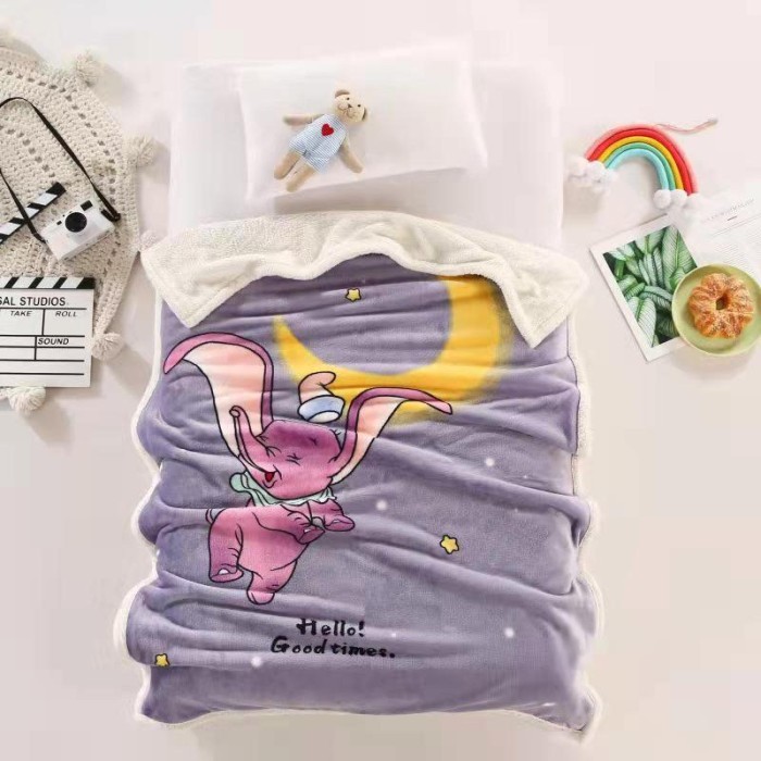 Плед детский Leoncello фланелевый с шерпой LEO1410-13