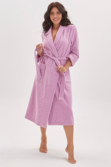 Махровый халат Mono (E 701) Фиалковый