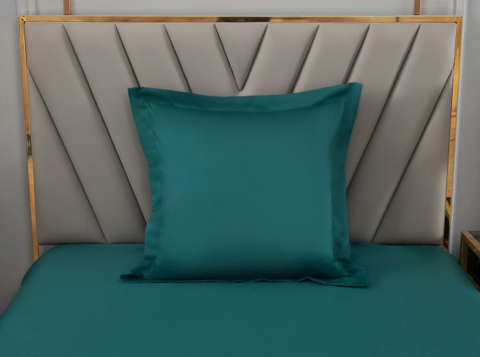 Дайкири (бирюза) Евро Комплект постельного белья сатин