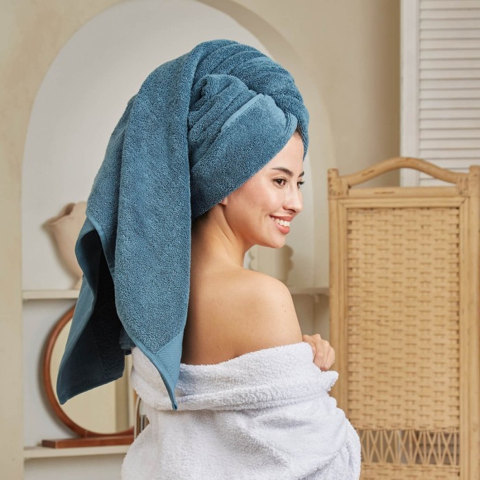 Полотенце для СПА Шанти 84х152 (темно-бирюзовый)