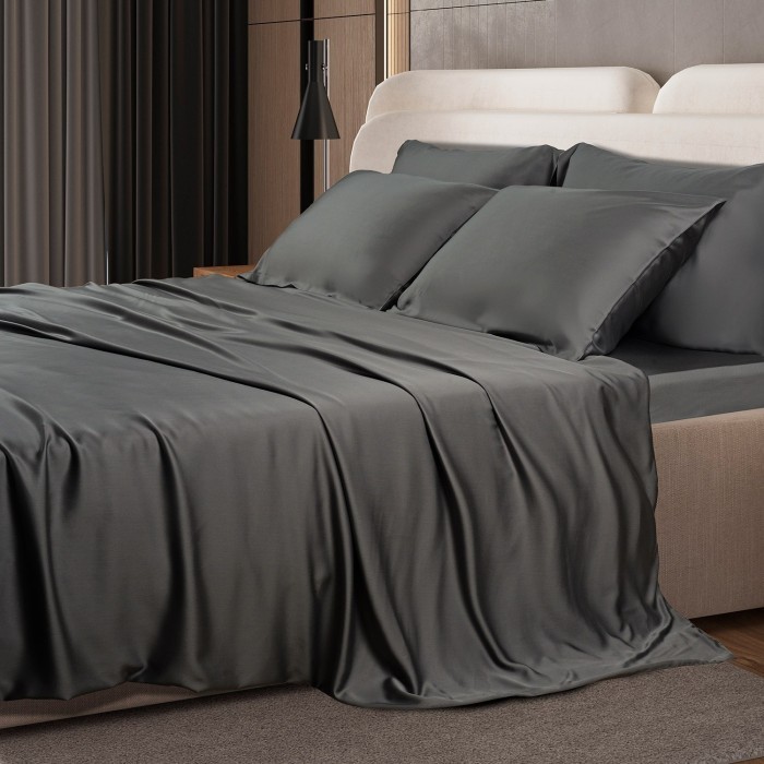 Простыня Sharmes "Bamboo", 300х270 (графитовый)