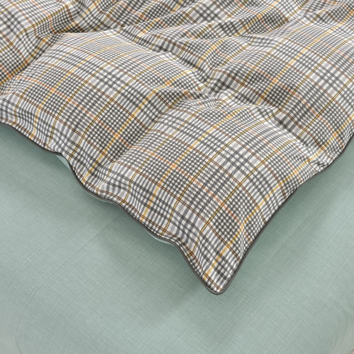 Лавр (зеленый) Комплект постельного белья сатин 1.6