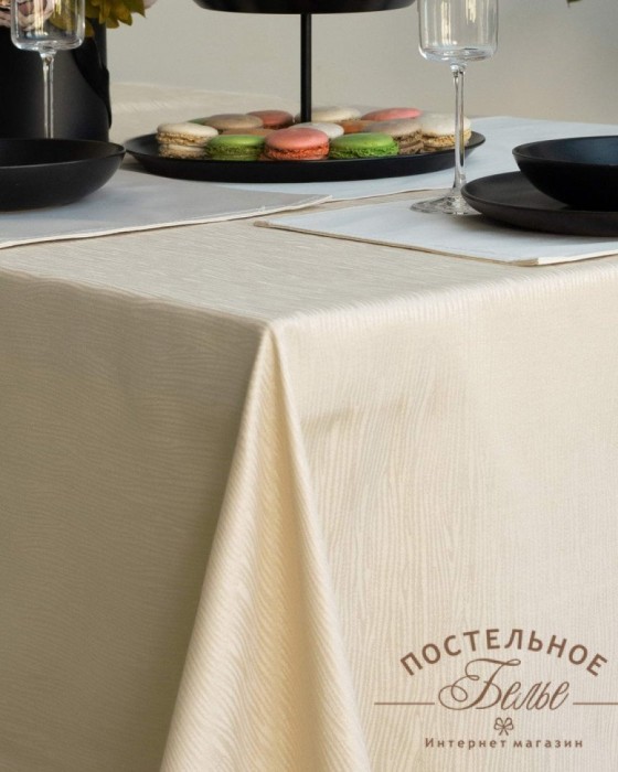 Джинни кремовая Скатерть 180х280