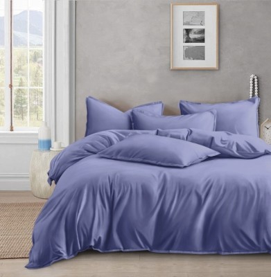 Комплект постельного белья Семейный Сатин Однотонный70х70-2шт и 50х70-2шт ОCA-7-007-Лиловый