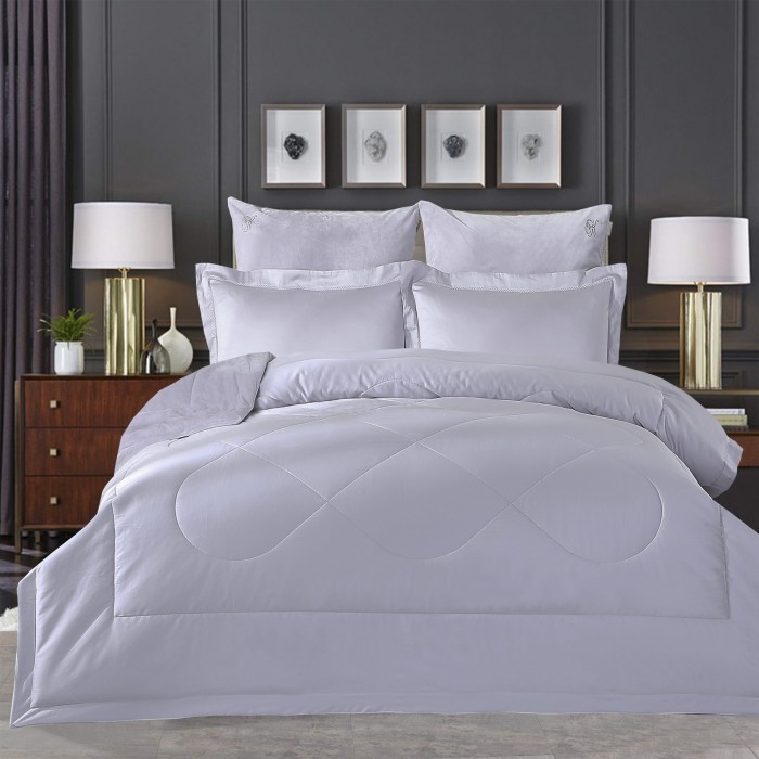 Постельный набор Lindor Premium (лаванда) Cotton евро