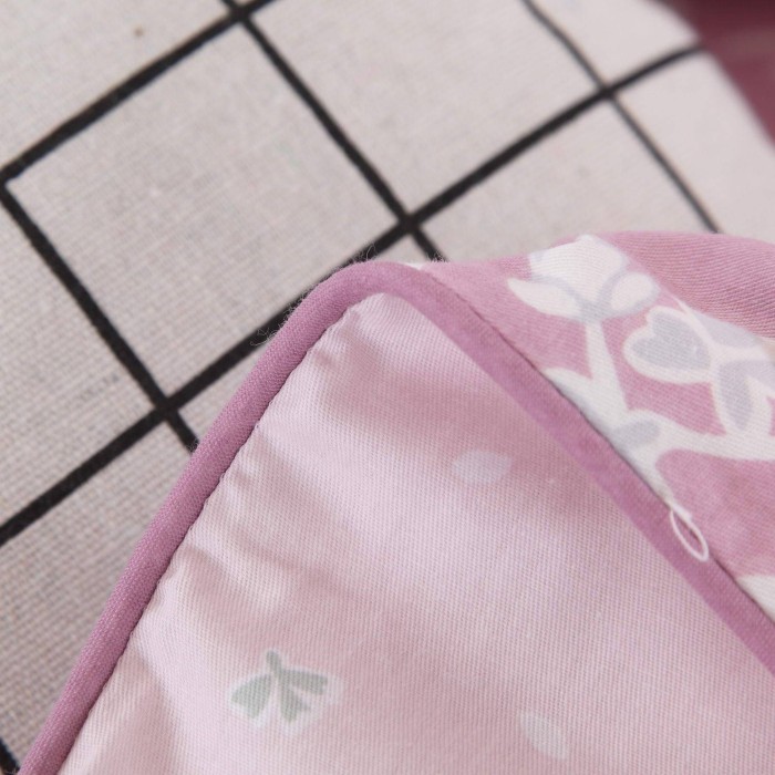 Амели (розовая) Комплект постельного белья сатин Евро 4н Евро-5117