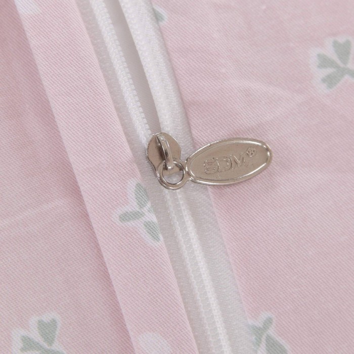 Амели (розовая) Комплект постельного белья сатин Евро 4н Евро-5117