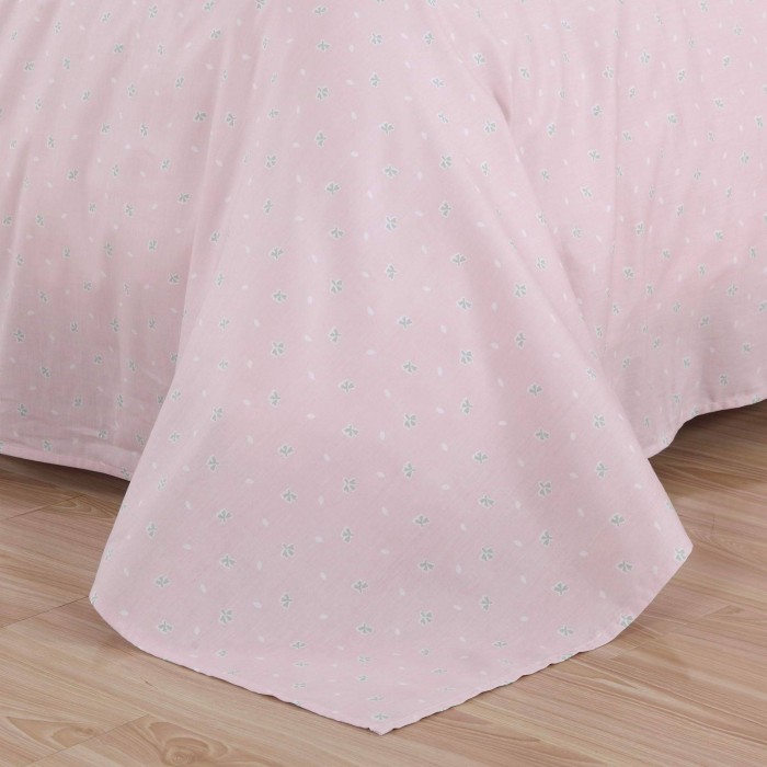 Амели (розовая) Комплект постельного белья сатин Евро 4н Евро-5117