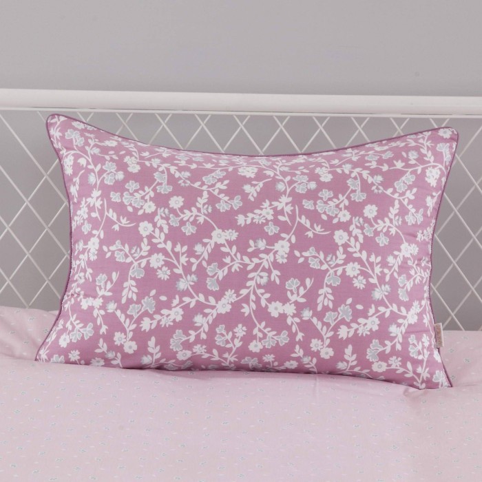 Амели (розовая) Комплект постельного белья сатин Евро 4н Евро-5117