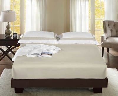 Простыня на резинке 160х200 (кремовый)