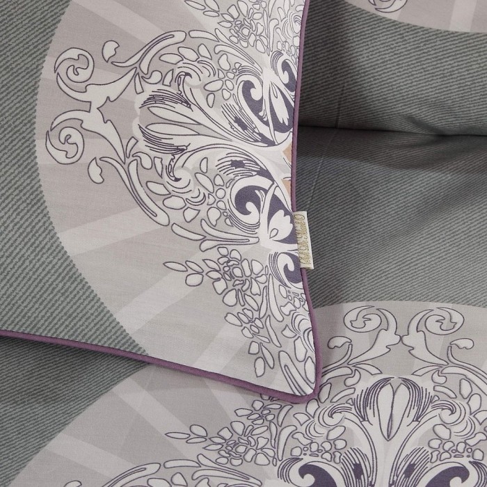 Сержио (серый) Комплект постельного белья сатин Евро 4н