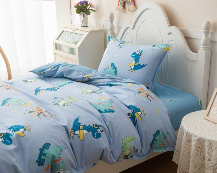 Crocodile (синий) Комплект постельного белья детский