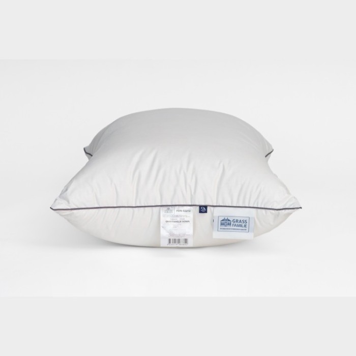 Подушка German Grass Gray Familie Down упругая трехкамерная с внутренним ядром 50 х 68