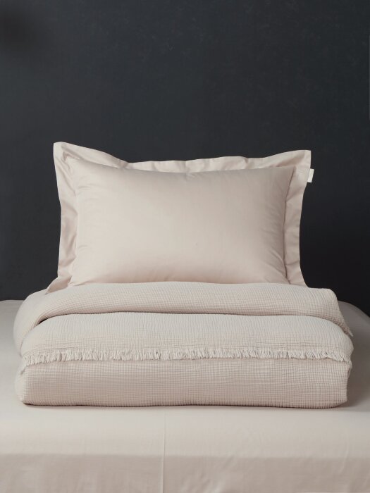 Комплекты для сна Stonewash Muslin (кремовый) комплект с покрывалом Евро