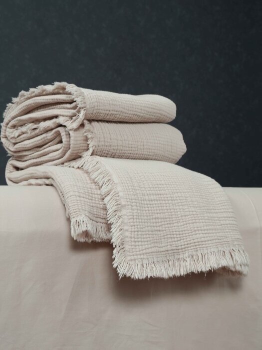 Комплекты для сна Stonewash Muslin (кремовый) комплект с покрывалом Евро