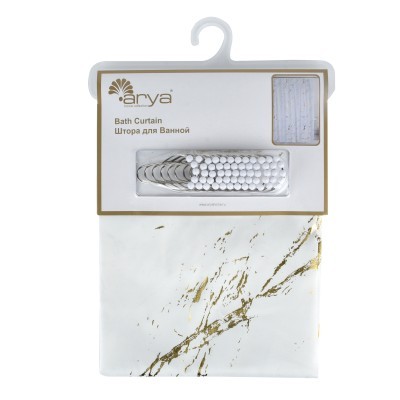 Штора для Ванной Arya Brock Белый