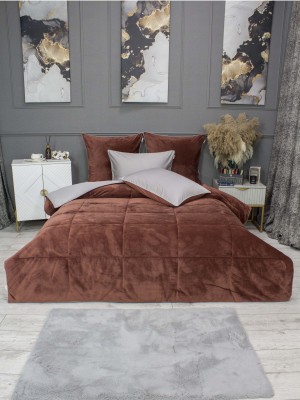 Комплекты для сна Sheffild Premium (терракот пепел) АВС Cotton Евро