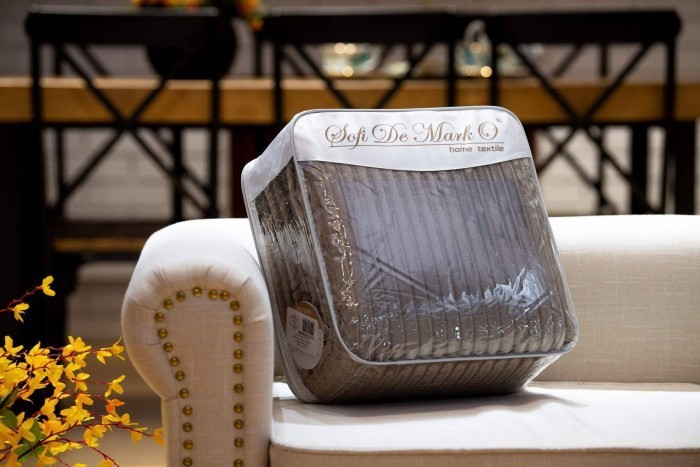 Полоса (кофе) Покрывало 160х220