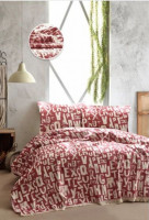 Покрывала Турция TINEGER BED SPREAD RED-205x240