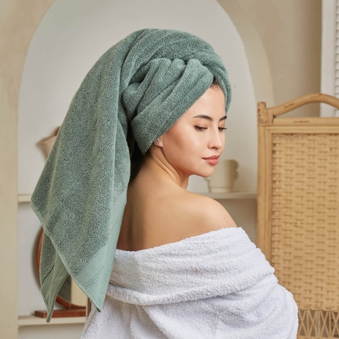 Полотенце для СПА Шанти 84х152 (оливковый)