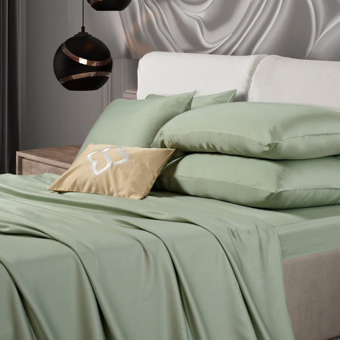 Простыня Sharmes "Bamboo", 300х270 (оливковый)