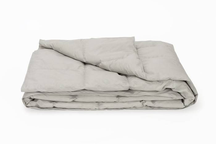 Дорожный плед пуховый Travel Plaid Grass grey 140х200