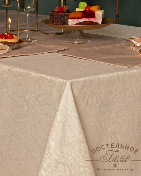Эллиада кремовая Скатерть 150х220