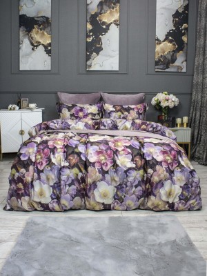 Комплекты постельного белья Монро (пыльная роза бургунди) Евро