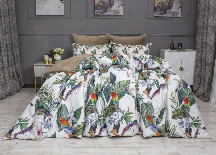 Комплекты для сна Колибри Каллиопа (бежевый жемчуг) ABC Egypt Cotton Семейный