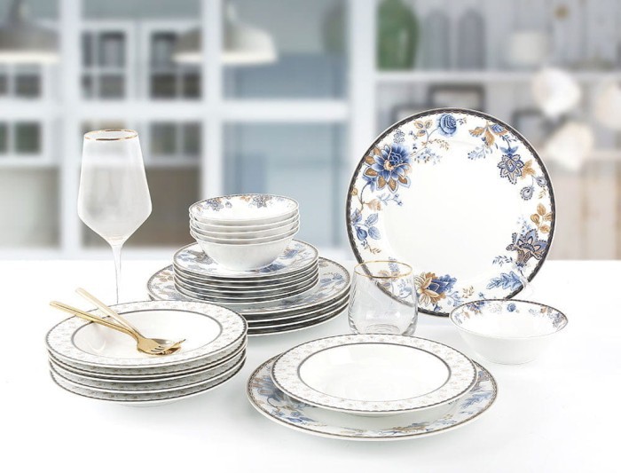Набор столовой посуды Arya Flora 24 едедмета Белый