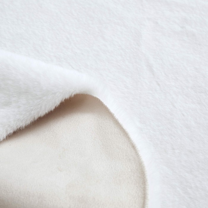 Коврик Плюшевый (белый) 60х90