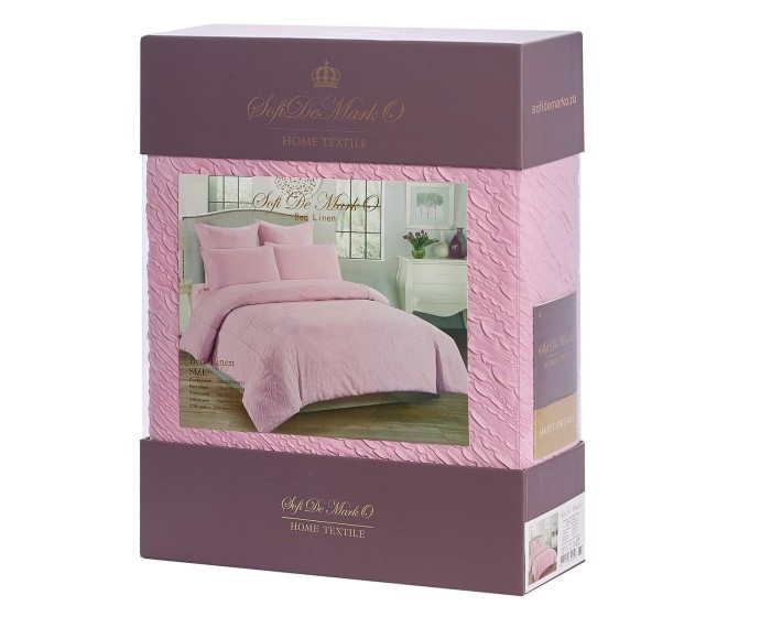 Саманта (пудра) Комплект постельного белья жатка Евро 4н