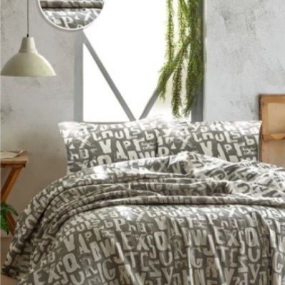 Покрывала Турция TINEGER BED SPREAD GREY-205x240